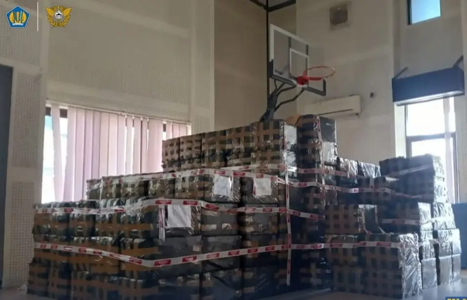 rokok ilegal diamankan bea cukai