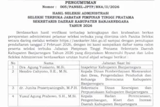 Calon Sekda Banjarnegara