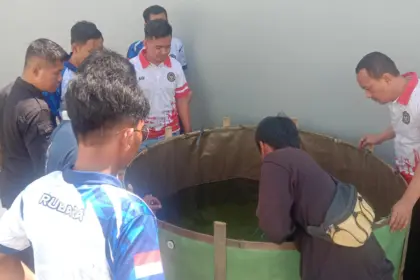 Tebar benih ikan Rutan Banjarnegara