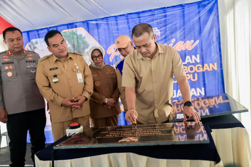 peresmian dua infrastruktur penting