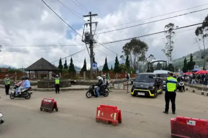 Polres amankan jalur menuju objek wisata