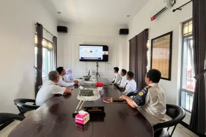 Sejumlah peserta saat mengikuti Latsar CPNS Rutan Banjarnegara