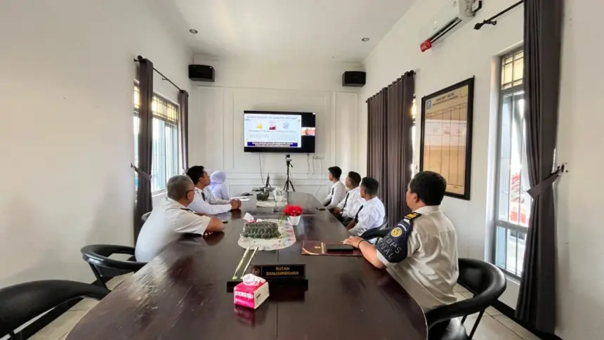 Sejumlah peserta saat mengikuti Latsar CPNS Rutan Banjarnegara