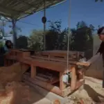 Proses pembuatan sapu dari serabut kelapa