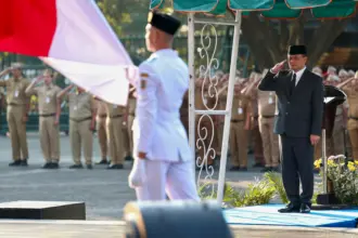 Gubernur Ahmad Luthfi dalam Upacara Hari Lahir Pancasila