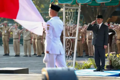 Gubernur Ahmad Luthfi dalam Upacara Hari Lahir Pancasila