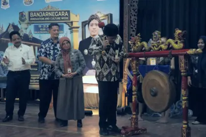 Wakil Bupati Banjarnegara saat membuka pekan inovasi daerah