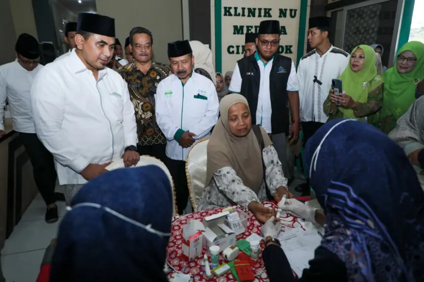 Wagub Taj Yasin saat mengunjungi program Speling di Cilongok