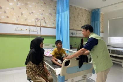 Berkat program JKN BPJS Kesehatan, Muhammad Samsyi Fariji, bocah 8 tahun warga Purworejo bisa kembali tersenyum setelah menjalani perawatan di Klinik Utama PKU Muhammadiyah Kutoarjo.