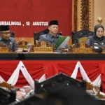 Paripurna DPRD Purbalingga dengan agenda pemandangan umum Fraksi DPRD