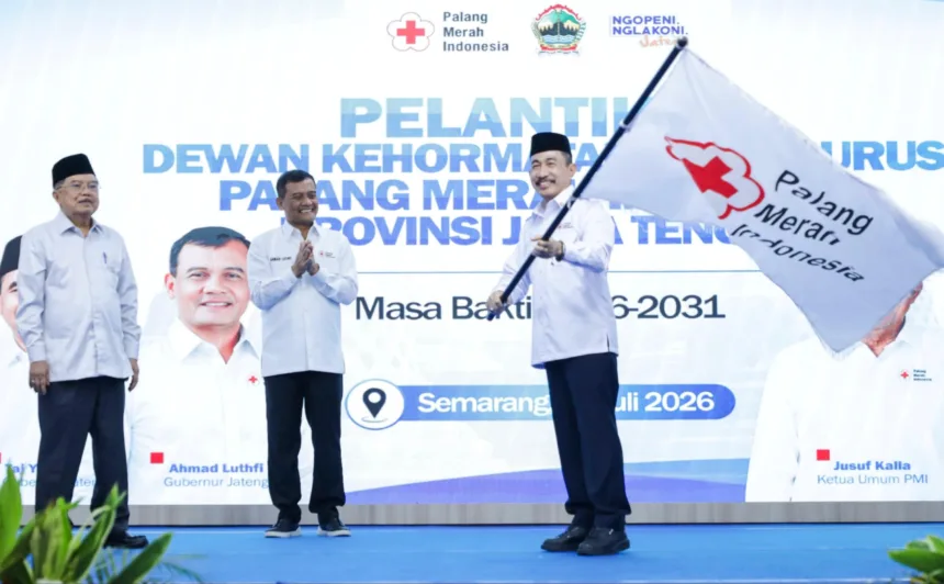 Pelantikan pengurus PMI Jateng, Gubernur Minta PMI perkuat respon cepat bencana
