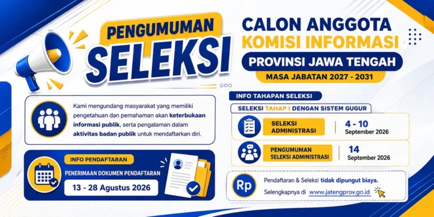 Seleksi komisi informasi dibuka