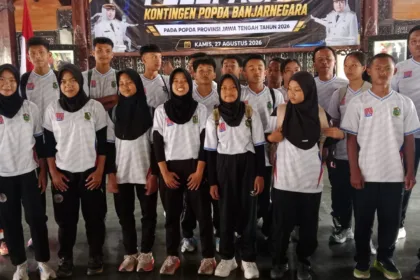 Pelepasan atlet pelajar Banjarnegara jelang Popda Jateng 2026