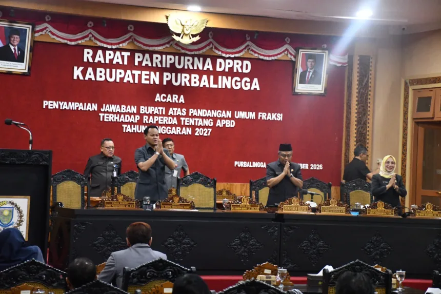 Sidang paripurna DPRD Purbalingga yang membahas tentang APBD Purbalingga tahun anggaran 2027