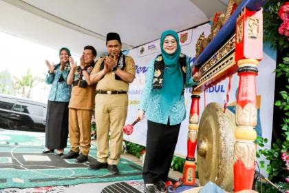 Ning Nawal saat peluncuran UMKM Keluarga atau Kapulaga di Wonosobo
