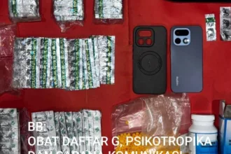 Barang bukti obat keras yang disita polisi