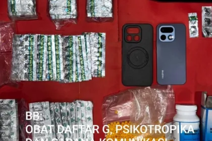 Barang bukti obat keras yang disita polisi