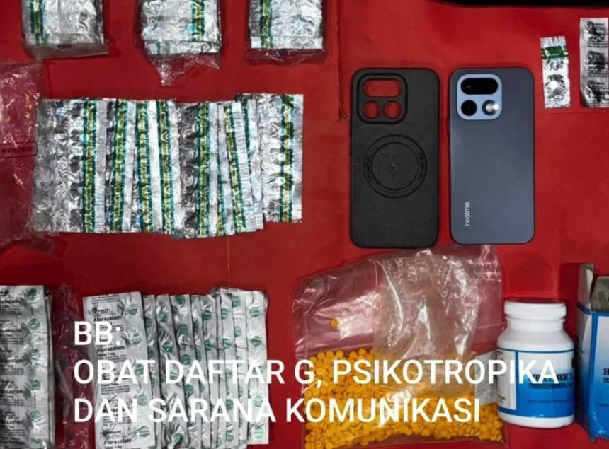 Barang bukti obat keras yang disita polisi