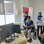 Warga binaan Rutan Banjarnegara saat mendapatkan perawatan rujukan di RSUD