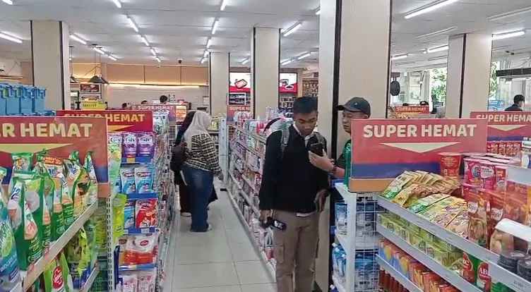Minimarket yang menjadi lokasi aksi pencurian di Banjarnegara