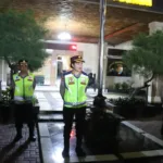 Polres Banjarnegara saat menggelar patroli malam