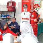 Stand PMI dalam Bazar Literasi di Disarpus Banjarnegara