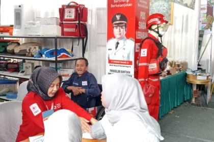 Stand PMI dalam Bazar Literasi di Disarpus Banjarnegara