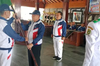 Pelepasan kontingen Kabupaten Banjarnegara menuju Porprov Jateng 2026