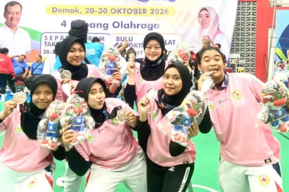 Atlet sepak takraw Banjarnegara sukses sumbangkan perak untuk Banjarnegara di Porprov Jateng 2026
